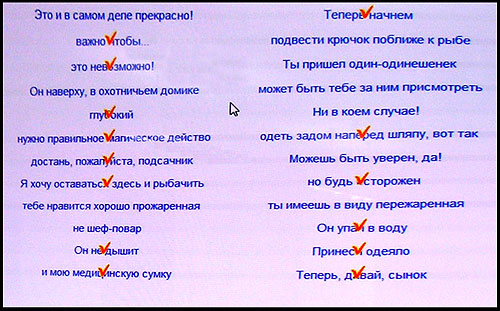 Выбери правильный перевод произнесённой фразы.
Фото Прокопенко А.А.