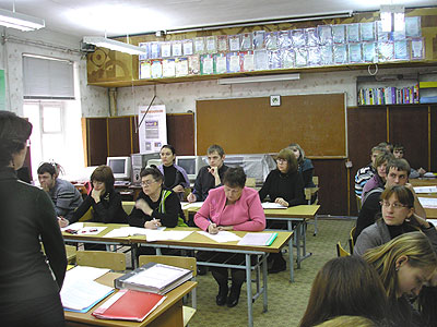 Преподаватель ставит задачу.
Фото Прокопенко А.А.